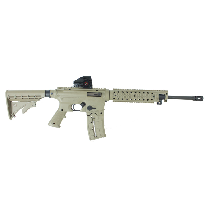 Karabinek samopowtarzalny MOSSBERG 715T kal .22 LR, TAN, z kolimatorem, z mag. 25-nabojowym